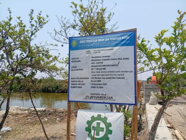 Jembatan Cemara Blok Bong Miring Diterjang Banjir Rob, Pemkab Indramayu Bergerak Lakukan Rehabilitasi